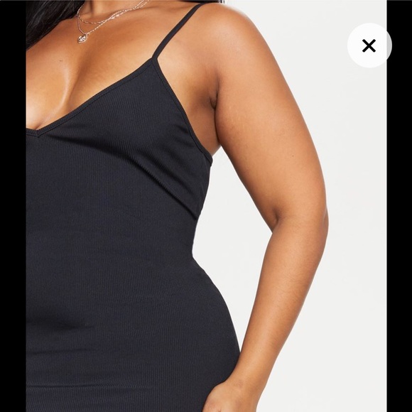 Black Ribbed Dress - Picture 4 of 4